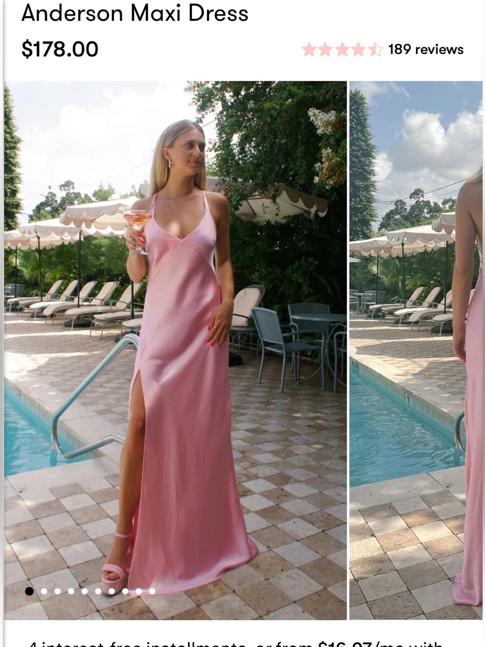 Show Me Your Mumu - Anderson Maxi Dress - Light Pink Luxe Satin